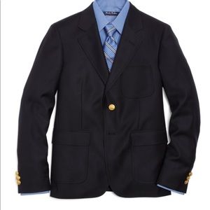 Youth Boys Three-Button Navy Blazer Size 18